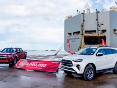 Isuzu vehicle exports from Thailand reach 3 million units